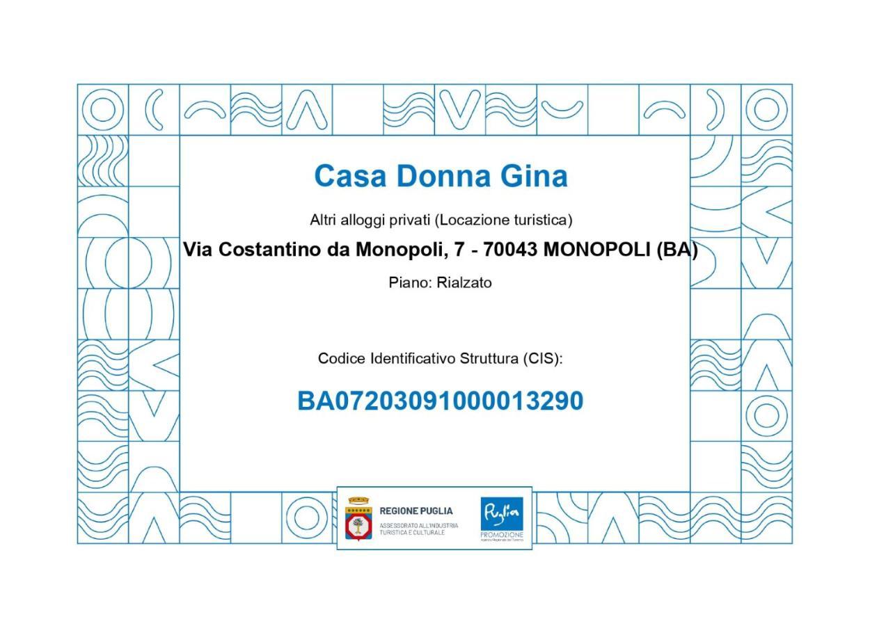 Casa Donna Gina - Puglia Mia Apartments Monopoli Exteriér fotografie